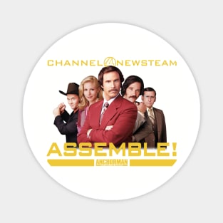 Anchorman Channel 4 News Team Magnet